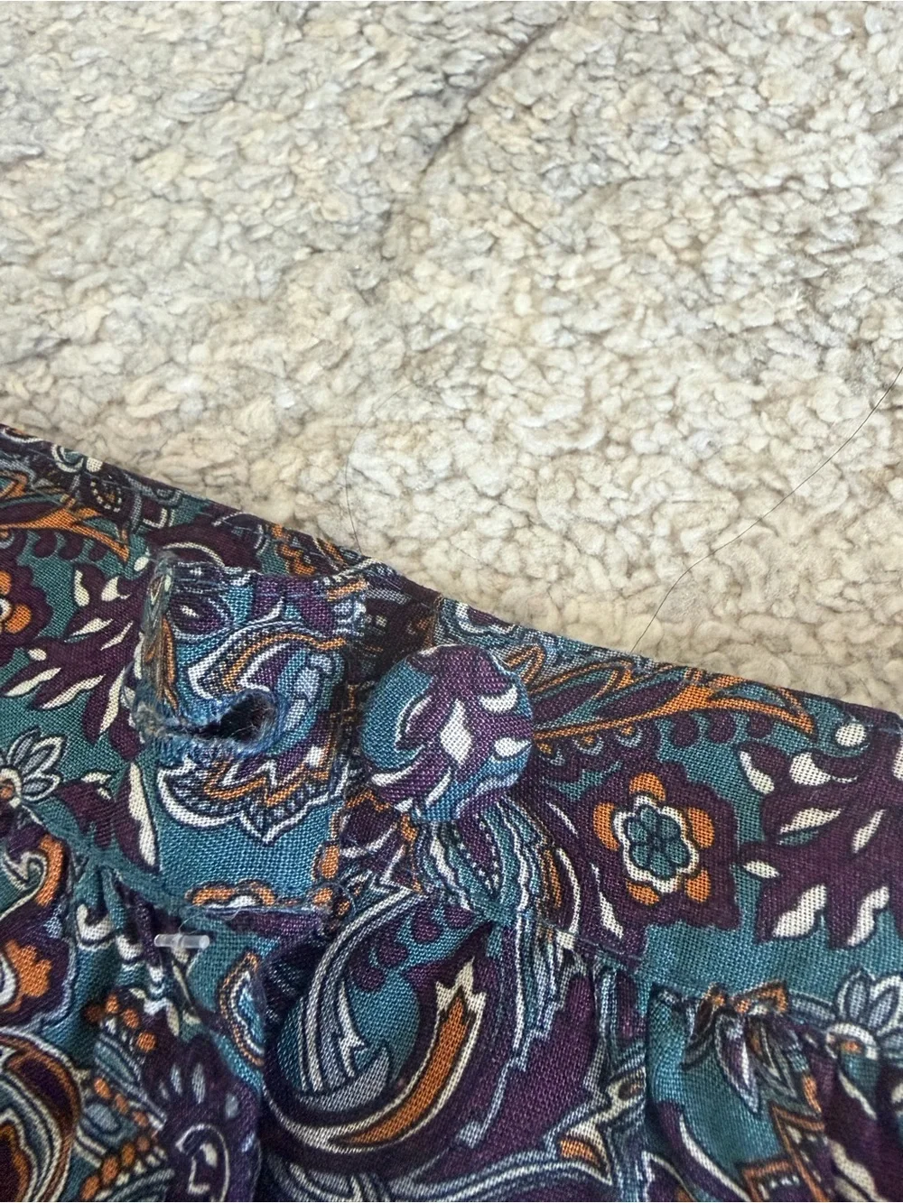Vintage Wyndham Collection Petite Paisley Midi Skirt Size 10P — Excellent Condit